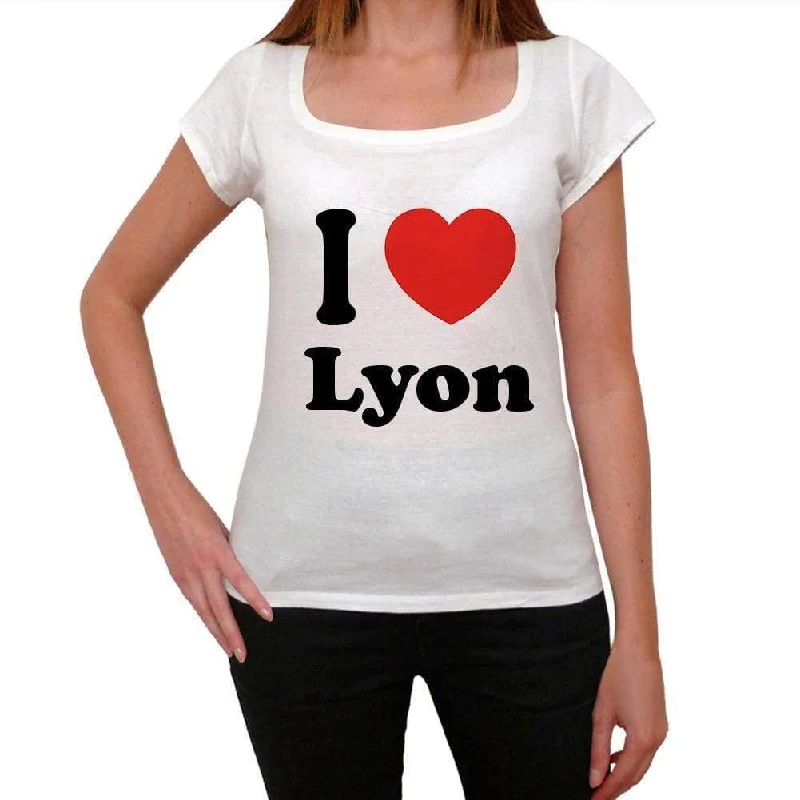 Lyon T shirt woman,traveling in, visit Lyon,Women's Short Sleeve Round Neck T-shirt 00031