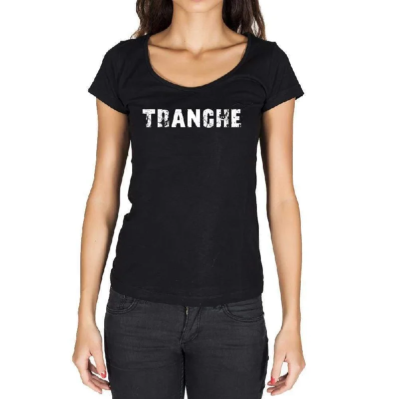 tranche, French Dictionary, Women's Short Sleeve Round Neck T-shirt 00010