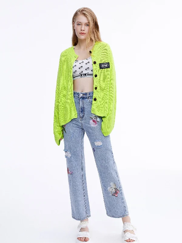 'ROMA Angel' Cropped Jeans