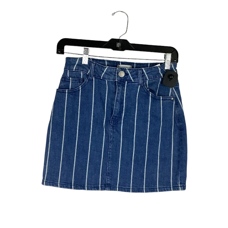 Skirt Mini & Short By Altard State In Blue Denim, Size: S