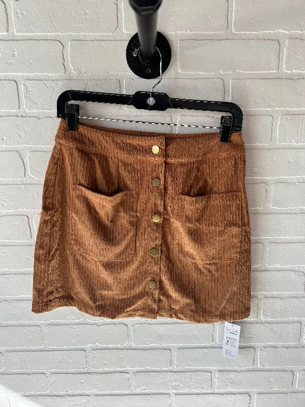 Skirt Mini & Short By Cupshe In Brown, Size: 4