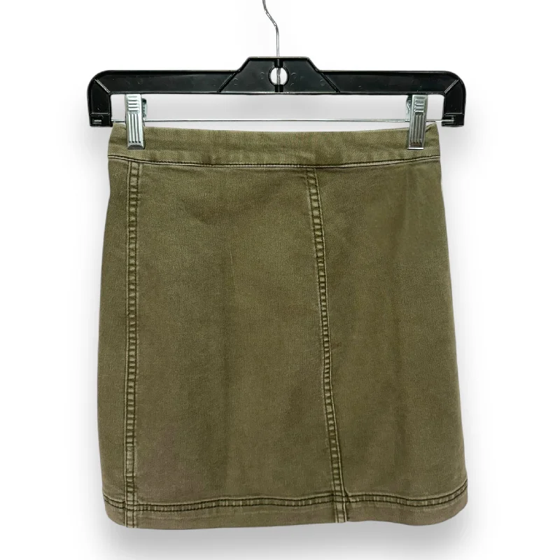 Skirt Mini & Short By Free People In Green, Size: 0