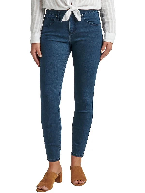 Cecilia Womens Mid Rise Stretch Skinny Jeans