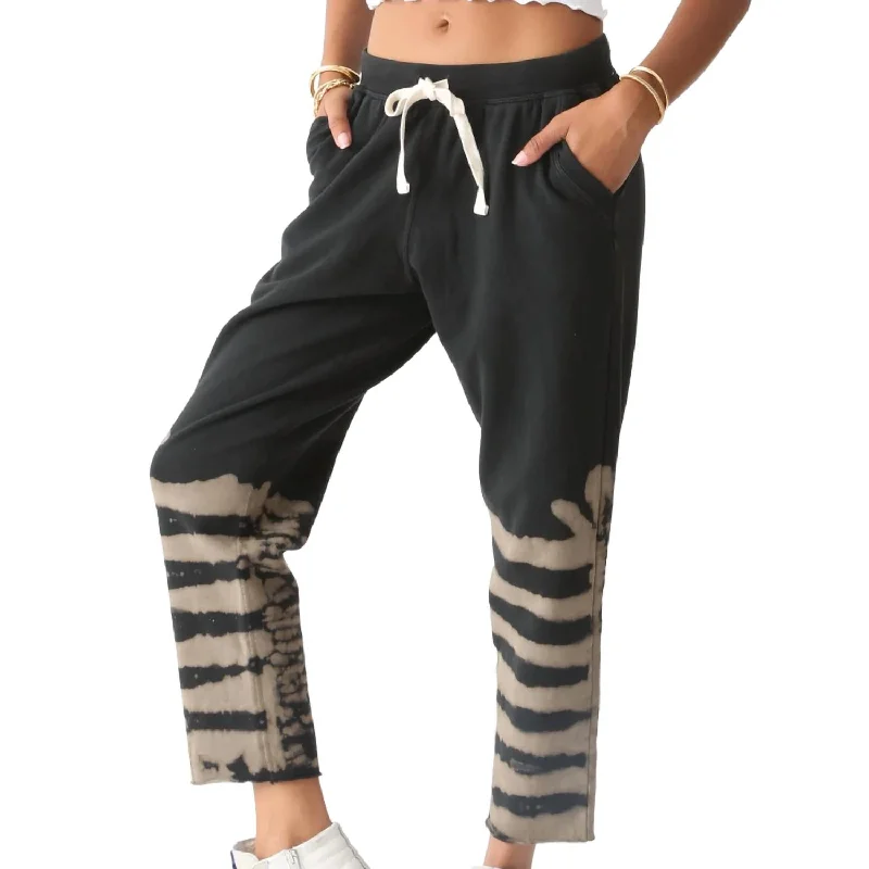 Dayle Pant In Onyx/palo Santo