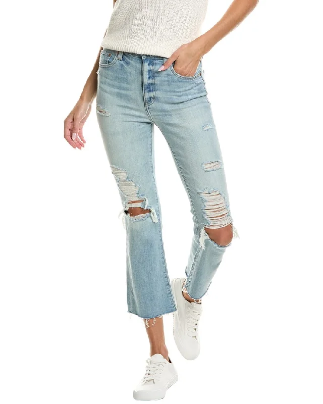 DAZE DENIM Shy Girl High Rise Crop Flare Jean