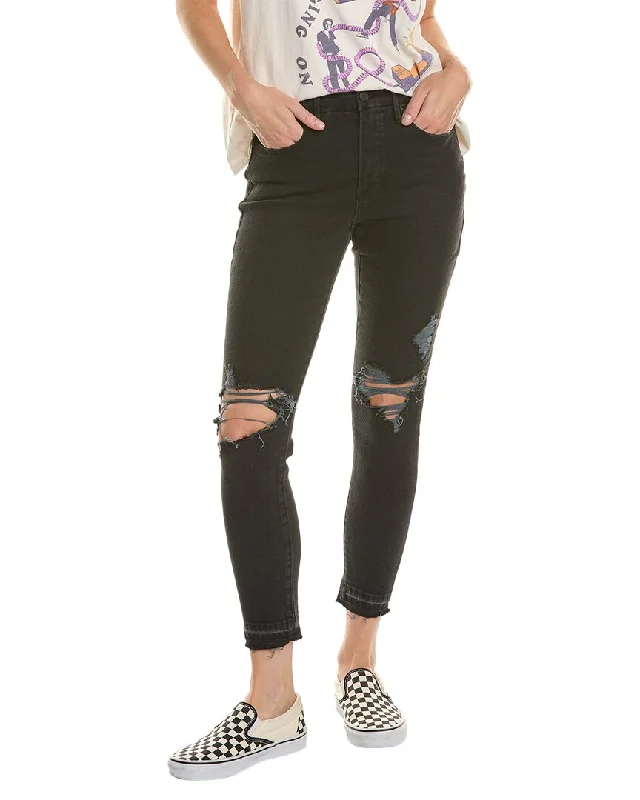 GOOD AMERICAN Good Legs Black Crop Jean