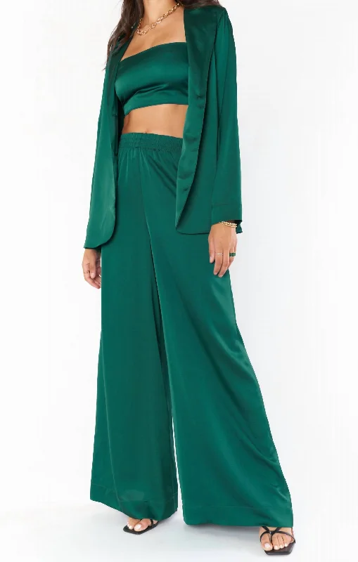 Irwin Pants In Emerald Luxe