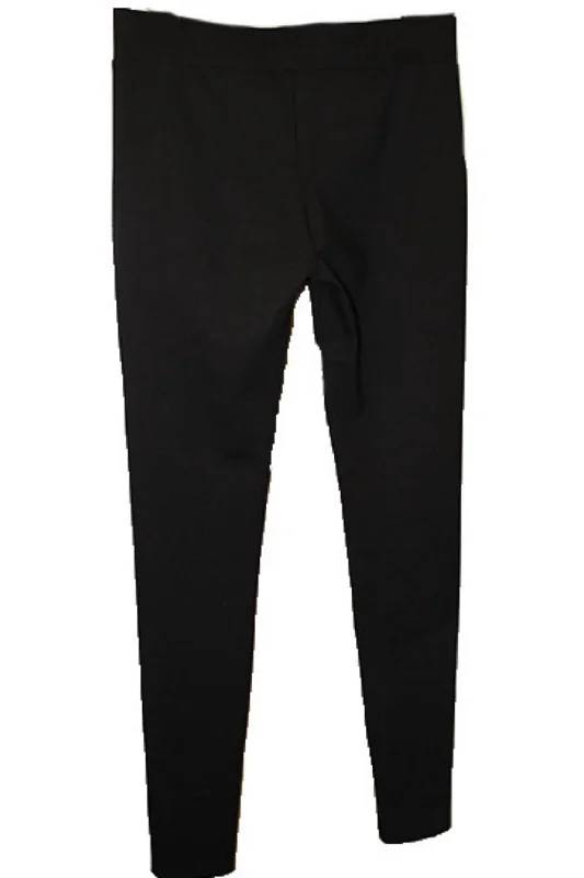 Straight Knit Pant In Black