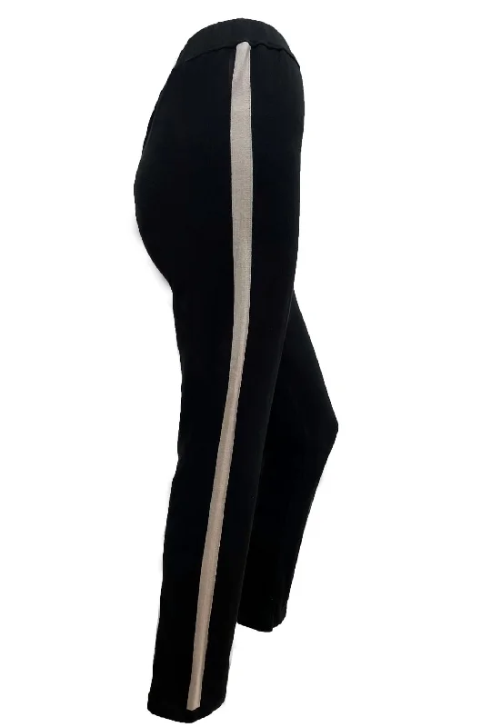 Track Pant In Black/beige