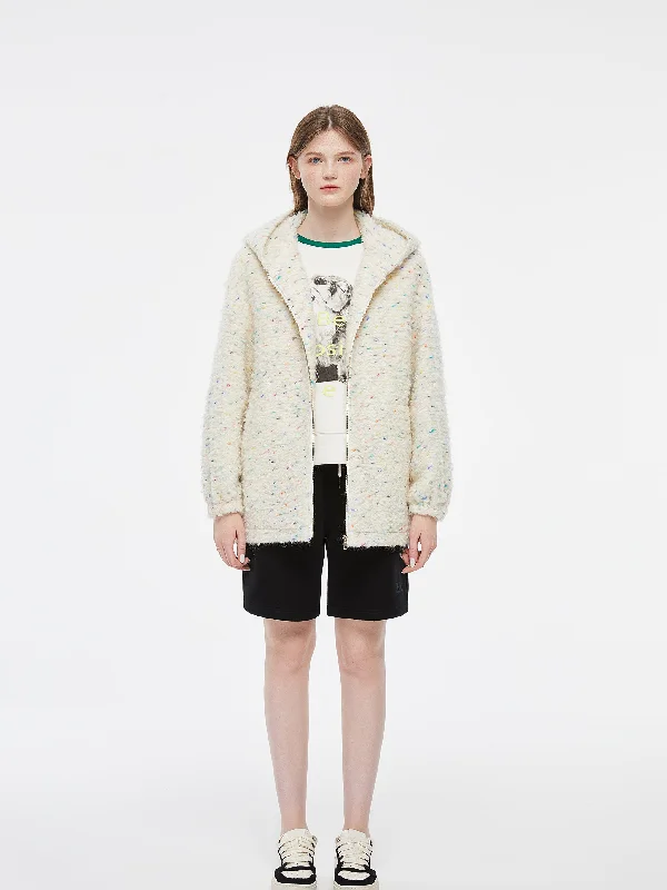 Funfetti Cake' Hooded Wool Jacket