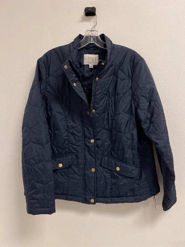 Jacket Puffer & Quilted By A New Day In Navy, Size: Xl