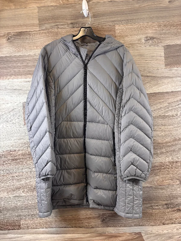 Jacket Puffer & Quilted By London Fog In Grey, Size: Xl