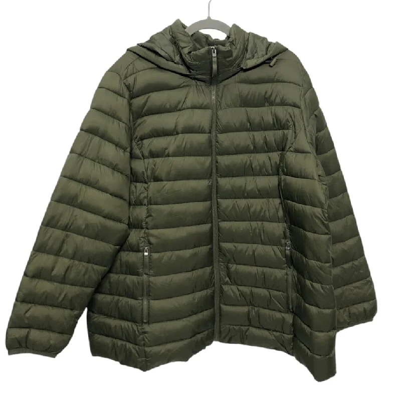 Jacket Puffer & Quilted By St Johns Bay In Green, Size: 2x