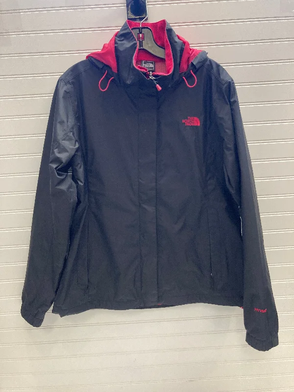 Jacket Windbreaker By The North Face In Black & Red, Size: L