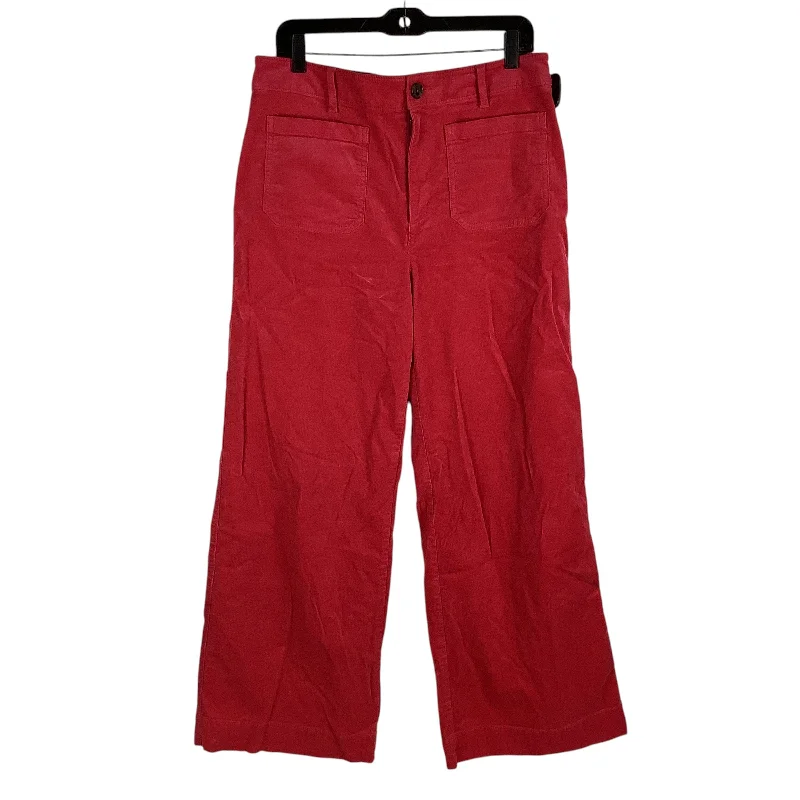 Pants Corduroy By Loft In Red, Size: 12