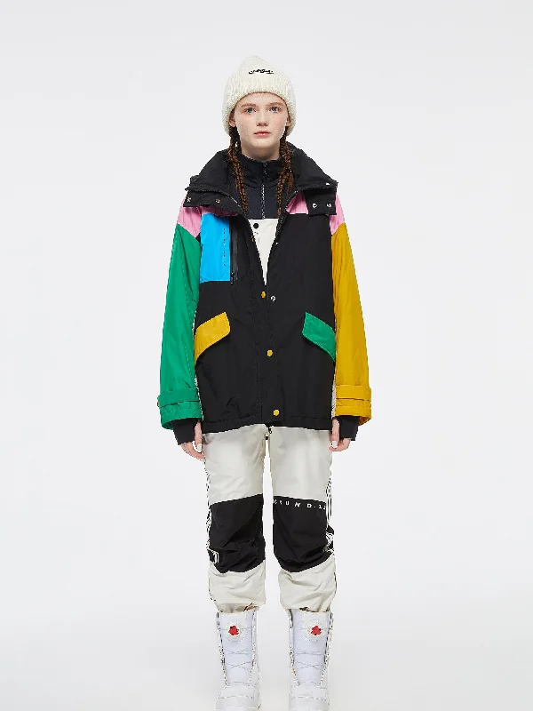 Pastel Patch' Colorblock Ski Jacket