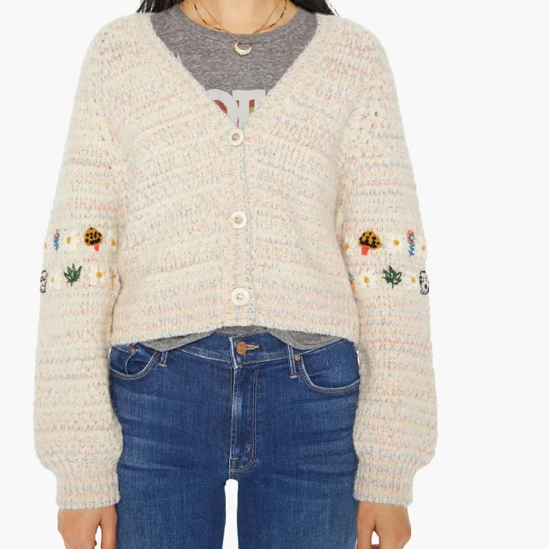 The Raglan Bell Sweater In Don't Eat The Daisies