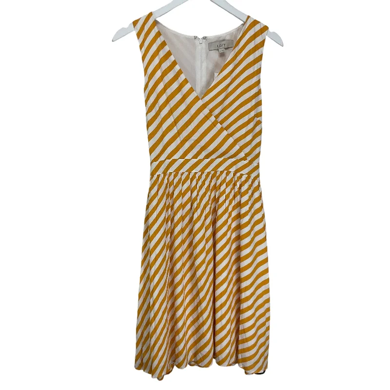 Dress Casual Short By Loft In Yellow, Size: M