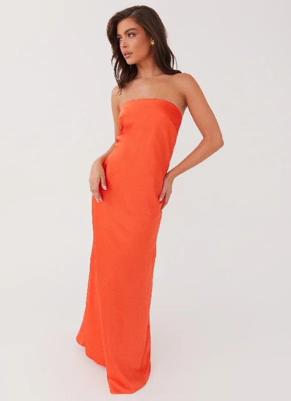 Chantelle Strapless Maxi Dress - Sunset