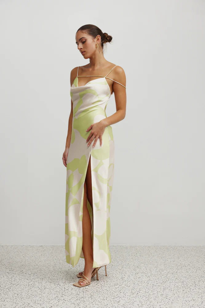 Lexi Francisca Dress - Abstract Mojito Print