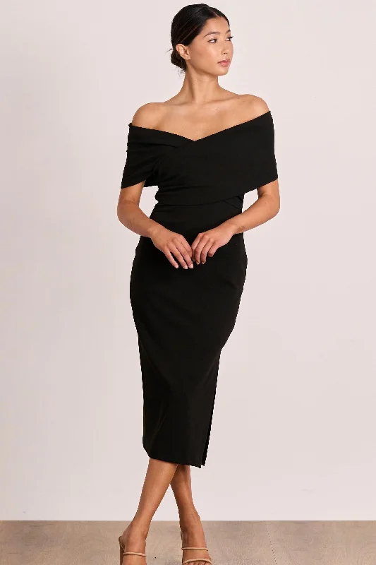 Pasduchas Chakra Midi Dress - Black