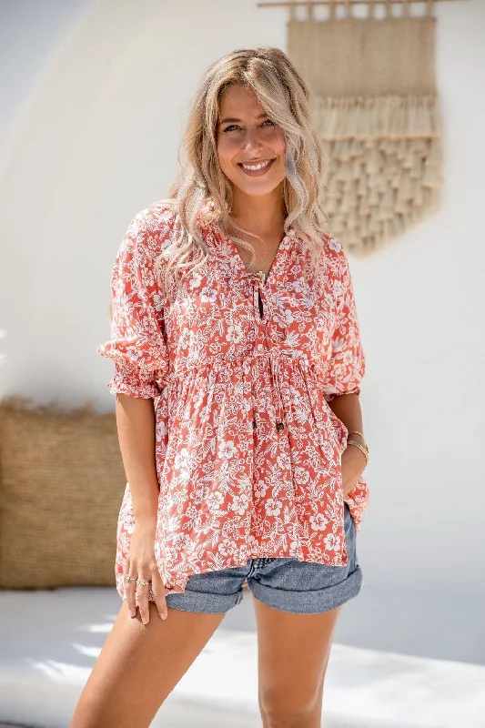 Aloha Burnt Orange Top