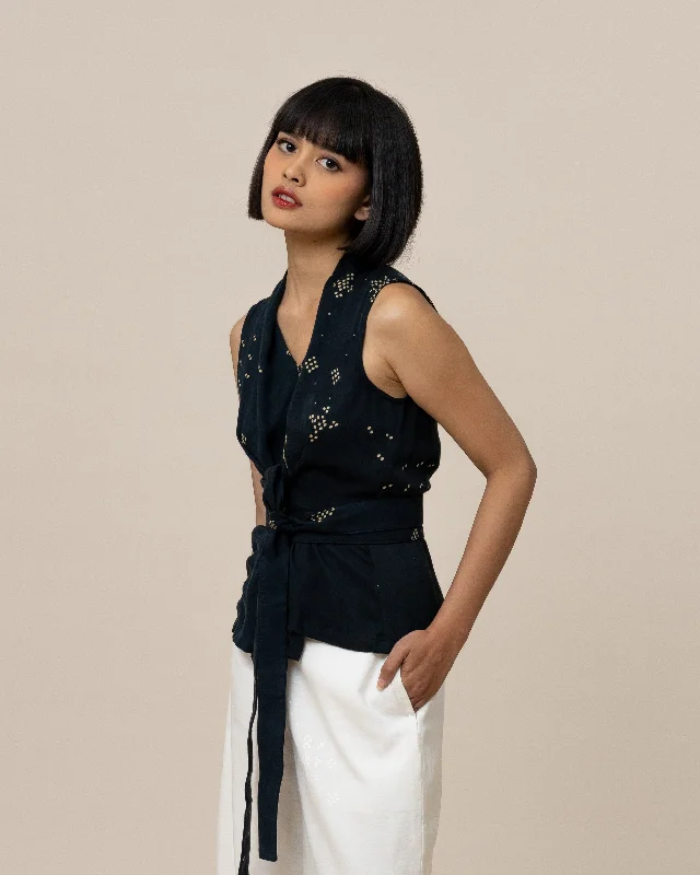 ANGKASA - Pleated Belt Top