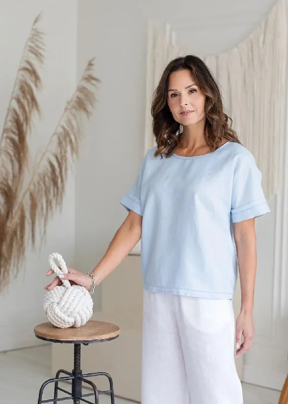 Linen Top Sally Light Blue