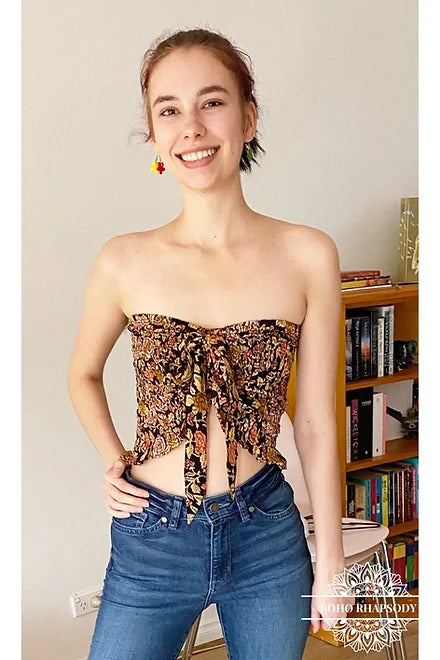 Vintage Rose Tube Top