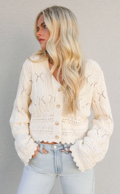 perfect partner cardigan - cream